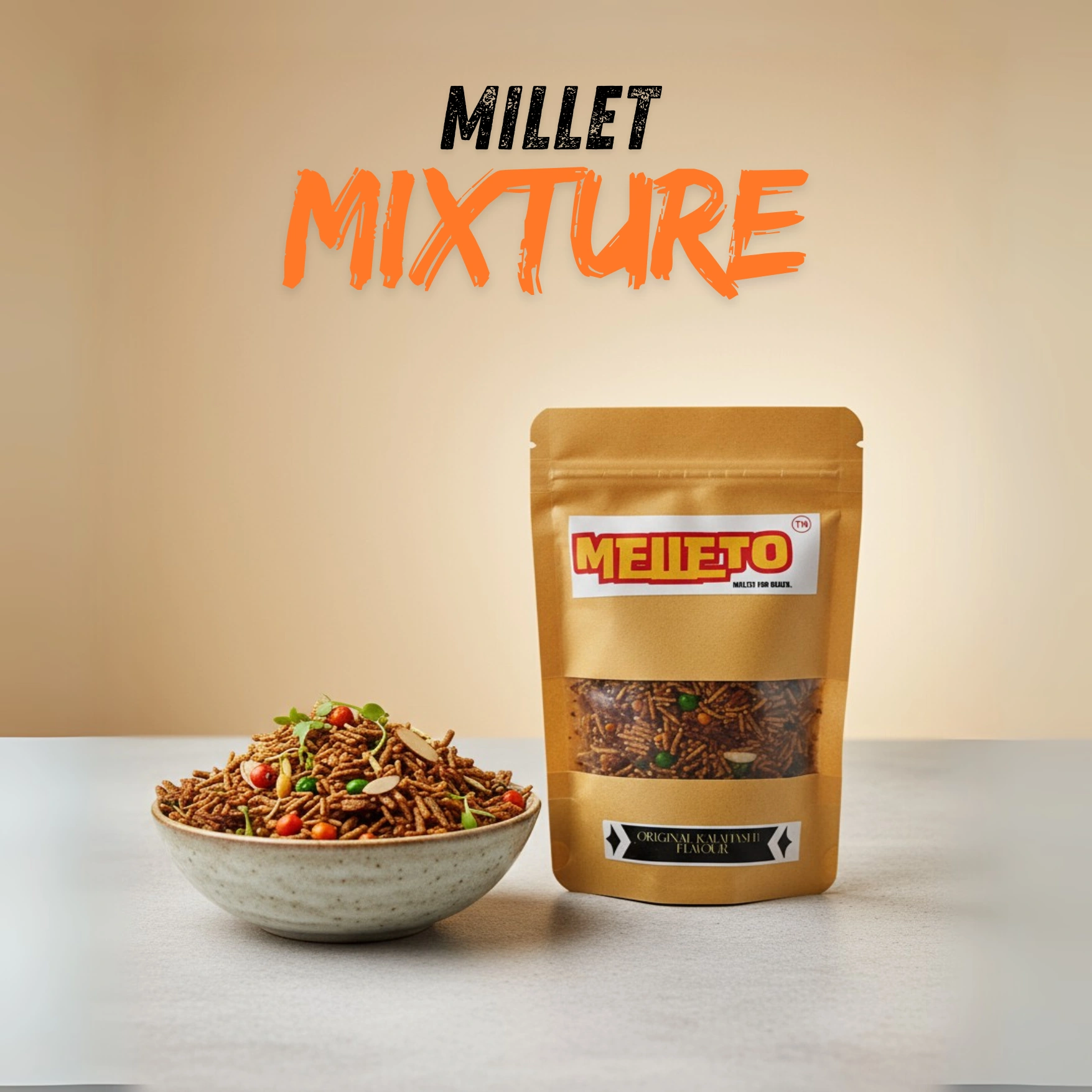 YTVkOGY4MTk4Njg1NGNkM2EwNjFmODJkYWMxOTRhYWEuanBn (1755 x 1755 px) (2) Melleto Crunchy Millet Mixture – 100g - Image 1